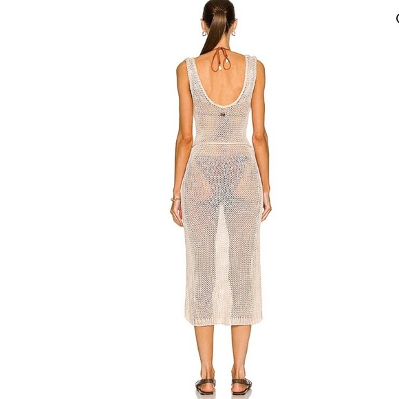 Zimmermann Tropicana Scoop Midi Dress Crochet Knit - Picture 4 of 16